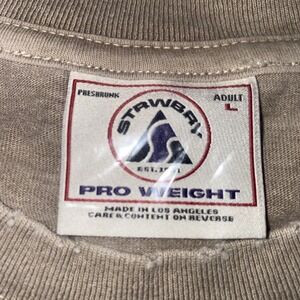 Strawberry, Distressed Shirt, Sand, Large, Pro Weight Brand New LA STRWBRY Blank